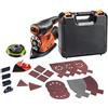 BLACK&DECKER Multilevigatrice 4 in 1 AutoselectÂ® con 18 accessori. Potente moto