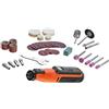 BLACK&DECKER, NUOVO MULTIFUNZIONE ROTATIVO 7,2V, 52 ACCESSORI + VALIGETTA. BCRT8