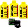 Bardahl 3 Litri Bardahl XTC C60 10w40 Olio Motore Moto 4 Tempi 100% Sint NUOVO+HF 138