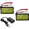 YUNIQUE GREEN-CLEAN-POWER - 2 Pezzi 7.4V 3000mah 15C 2S batteria agli ioni di li