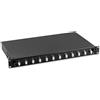 Intellinet Cassetto Ottico 19'' con 12 bussole LC Duplex Multimodale OM2 Nero