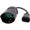 Mach Power Cavo UPS 15cm Spina IEC C14 a Presa Schuko 16A Adattatore
