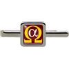 Giftshop UK Alpha Omega Fermaglio Per Cravatta Quadrato Chiuso