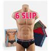 givova 6 SLIP UOMO GIVOVA IN COTONE ELASTICIZZATO MUTANDE COLORATE CON ELASTICO ESTERNO