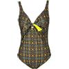 FEELING by JUSTMINE A678 6125 costume intero double face marrone/verde-giallo
