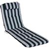 Angerer Cuscino per Sedia 60 x 190 cm, Design Verde-Bianco (Senza Sedia)