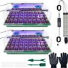 Guizhouqinfudianzishangwuyouxianzerengon VEEKAY Vassoio Germinazione,2 Pezzi 120 Cellule Con Luce Solare A Spettro Comple