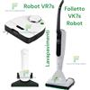 VORWERK FOLLETTO VK7S SENZA FILO COMPLETO LAVAPAVIMENTI PULILAVA HD7s ROBOT VR7s