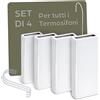 Praknu Umidificatore Termosifoni in Ceramica Set di 4 Contenitore Acqua per