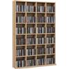 HOMCOM Mobile Libreria Porta CD con 24 Scompartimenti Regolabili