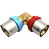 TIEMM RACCORDO CURVO DOPPIO COMPACT PER MULTISTRATO 20 x 2,0 - 20 x 2,5