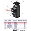 BLIST R VETRO (2965)X STUFA LEGNA 5.0 KW BERNA LUX- 1,0 pz