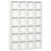 HOMCOM Mobile Libreria Porta CD con 24 Scompartimenti Regolabili