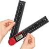 Flintronic Goniometro Digitale Goniometro 360 Gradi con display LCD e Doppia