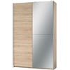 Avanti Trendstore Armadio a 2 ante scorrevoli FORMIA con specchio, in laminato LAP 125x195,5x38 cm