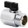 VARIOSAN Mini valvola a sfera 10629 1/2 IG x 1/2 AG cromato