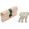 ISEO SERRATURE CILINDRO SAGOMATO A DOPPIO PROFILO OTTONE 'F5' ISEO 80 mm (30+10+40) - ISEO