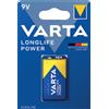 Varta Batteria Longlife Power Transistor PP3 Alcalina Blister 1 Pezzo