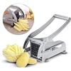 CECARO GROUP TAGLIA PATATE MANUALE ACCIAIO 2 LAME MISURE PATATINE VERDURE SMINUZZA CUCINA