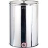 Sansone CONTENITORE ENOLOGICO INOX LISCIO AGGRAFFATO CON COPERCHIO lt. 100