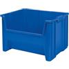 Akro-mils 13017BLUE - 13017 stak-n-store accatastamento tramoggia bidone di plastica di fronte, blu, caso di 3