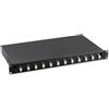 Intellinet Cassetto Ottico 19'' con 12 bussole LC Duplex Multimodale Nero