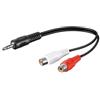 Manhattan Cavo Audio Stereo 2 RCA Femmina a Jack 3.5 mm Maschio 0,30 m