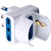 Techly Adattatore triplo Schuko - Spina 2P+T-Presa 2P+T 16A
