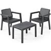Keter Emily Balcony - Set Lounge da Balcone, Colore: Grafite