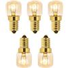 5 Pezzi Lampadina Sale 230V, T22 E14 Dimmerabile, Luce Calda 2700K, 80LM, Resist