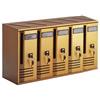 ALUBOX CASSETTA POSTALE BLOCCHIERA SERIE CUBO 5 PER INTERNI cm.52x17,5x30h. in allu...