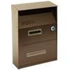 QUALITY CASSETTA POSTALE PORTARIVISTE PER ESTERNI MARRONE cm.21,5x10,5x33h. colore ...