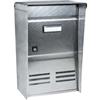 ALUBOX CASSETTA POSTALE PORTARIVISTE INOX SERIE DUBLO PER ESTERNI cm.26x12x37,5h. ...