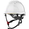 JSP Elmetto di Sicurezza EN 397 e EN12492 EVO, 5 Dualswitch, per Utilizzi in Quota e Industriali, Ventilato, Bianco (AKS270-000-100)