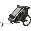 Thule Chariot Lite Rimorchio Per Bici Multisportivo Vintage green, Single