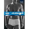 Cagi 6 SLIP ALTO MUTANDA CAGI 1200 100% COTONE COSTINA BIANCO TG: 4 5 6 7 8 APERTURA