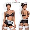 Obsessive Sexy Maidme Uniform Set Hot Housekeeper Erotic Costume Domestica Donna