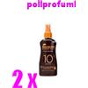 Bilboa 2 x Bilboa Carrot Plus Olio Solare Spray SPF 10 Bassa 200 ml