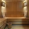 Schienale per Sauna in Legno Forma a Onda Migliora il Comfort