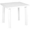 IPAE-PROGARDEN TAVOLO FIOCCO PROGARDEN PP BIANCO CM 80X75 H.CM 72