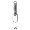 BricoGo Spazzole a Carboncino per Elettroutensili Modello 22 Bosch 1754 5 8 Pezzi