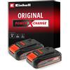 Einhell Originale 2X 2,5Ah PXC Twinpack Due Batterie Da 2,5 Ah Power X Change (18 V 2,5