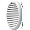 La Ventilazione TUR160B TUR160B-Y Griglia Plastica con Molle, Bianco, 175 mm, ø1