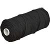 Corderie Italiane, 006000143, Treccia Palamiti nera 1,5 mm - 100 mt