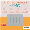 BTICINO MatixGO Placca materiale tecnopolimero Avorio JA4804TI Placca MatixGO 4