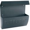 ALUBOX CASSETTA PORTA PUBBLICITA RECLAME ALUBOX ACC.ZINC VERN ANTRACITE MM 310X100 ...