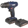 FERM Trapano a batteria / Trapano avvitatore a batteria da 18V - 1,5Ah - con luc