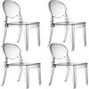SCAB DESIGN Sedia Modello Igloo Chair Set 4 Pezzi Trasparente, POLICARBONATO PO