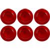 VISCIO Set 6 Sottopiatti Natalizi Colore Rosso Addobbi Natalizio Decorazioni Natale