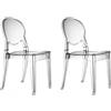 Scab Sedia Igloo Chair in policarbonato Trasparente Set da 2 POLTRONA casa per
